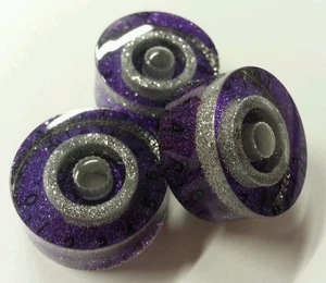 4 perillas de volumen/tono de velocidad de guitarra. Escama púrpura y plata. PIEZAS DE GUITARRA JAT CUSTOM - Imagen 1 de 6