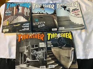 Thrasher Magazine 2016-17 Bundle of 5 Skateboarding - Picture 1 of 7