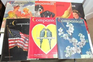 Lot 7 Vtg 1940 1941 1942 Woman's Home Companion Magazines paged through - Picture 1 of 16