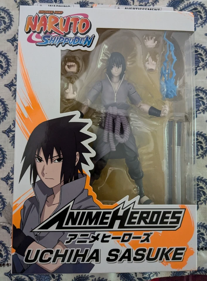 BANDAI SHONEN JUMP NARUTO SHIPPUDEN ANIME HÉROES UCHIHA SASUKE Foto 1 de 1