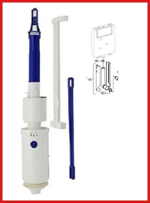 campana 240.502.00.1 geberit twico ricambio per cassetta wc ad incasso up170 - Immagine 1 di 4