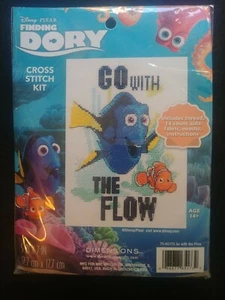Dimensions Disney Pixsr Dory Go with The Flow Counted Cross Stitch Kit 5" x 7"* - Picture 1 of 3