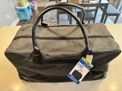 Protege 21 In Drop-Bottom Weekender Travel Duffel Bag, Charcoal - Image 1 of 4