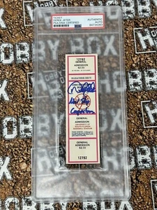 Derek Jeter Signed Debut Ticket Tampa Yankees Inscribed PSA Authentic Auto - Picture 1 of 3