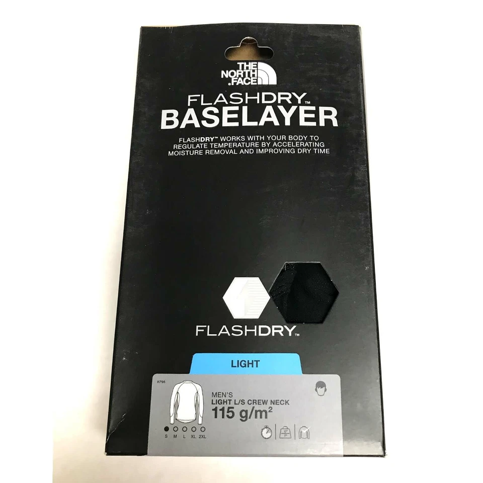 Camisa THE NORTH FACE Para Hombres Capa Base LUZ L/S CUELLO REDONDO - TNF Negra Foto 1 de 1