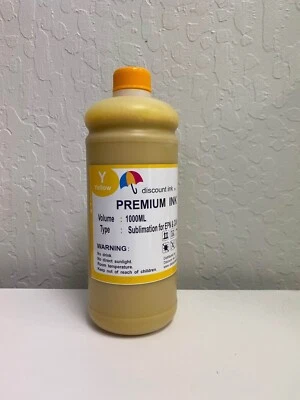  Sublimation Ink 1000ml Yellow Refill Epson ET-2760 2720 4700 3760 4760 WF7720 - Image 1 of 4