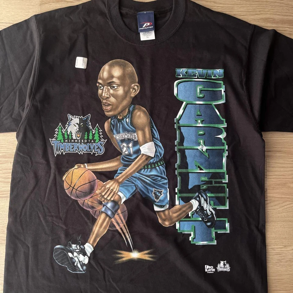 Reprint Minnesota Timberwolves Basketball T shirt Kevin Carnett HN1879 - Image 1 of 1