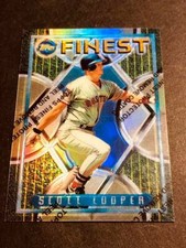1995 Topps Finest Refractor w/peel Scott Cooper Boston Red Sox #145
