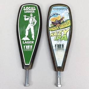 Lot of 2 Everybody's Brewing Tap Handles Foggy Goggles Local Logger Cryo Chronic - Picture 1 of 6
