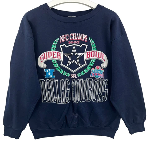 Vintage Dallas Cowboys Sweater Mens XL Superbowl XXVII Champs 90's Tultex Tag Cover