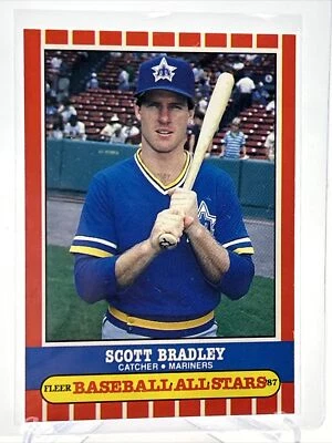 1987 Fleer Baseball All Stars Scott Bradley Baseball Card #5 Mint FREE SHIPPING - Image 1 of 3