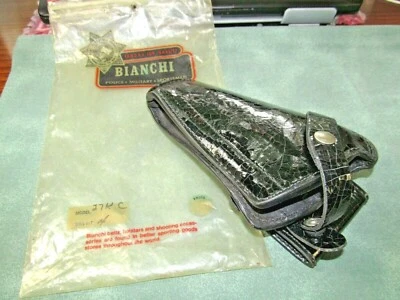 NOS Bianchi 27KC "Break Front" Black Leather Holster - Medium "K" Frame w/4" bbl - Image 1 of 4
