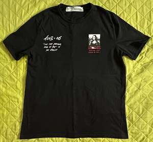 Camiseta Off-White Virgil Abloh Gran Tamaño Monalisa Estampado Gráfico Talla XL Hecha en UE - Imagen 1 de 9