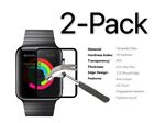 2-Pack 3D Tempered Glass Screen Protector For Apple Watch iWatch 38/40/42/44 mm
