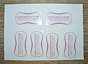 Bikini Swimsuit Briefs Underwear Liners Hygiene Clothes Shop Sticker 320 Labels - Picture 1 of 1