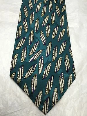 TALBOTT HOMBRE CORBATA VERDE AZULADO CON DISEÑO BLANCO GRIS Y NEGRO 4 X 58 Foto 1 de 4