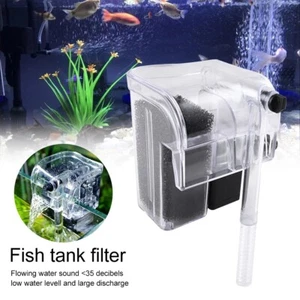 Aquarium Waterfall Filter Pump Fish Tank Hang External Oxygen Pump Water Filter - Picture 1 of 10