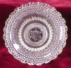 Pearl Dewdrop with Star Open Salt Nut Cup Campbell Jones & Co EAPG Antique #58 - Picture 1 of 5