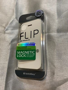 Coque folio SwitchEasy FLIP - iPhone 5C - Blanc - Photo 1 sur 2