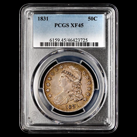 1831 CAPPED BUST HALF DOLLAR ✪ PCGS XF-45 ✪ 50C SILVER EXTRA FINE ◢TRUSTED◣ Cover
