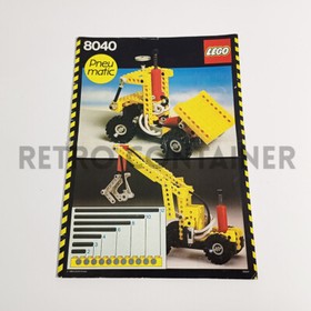 Lego Vintage Instructions Instructions Set 8040 - Technic Universal Building (1984