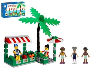 Lego "friends" 3 minifigures + Wange "Street Vendor" builing block, ##26141 - Picture 1 of 5