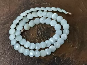 Mother of Pearl Round Cabochons Beads Necklace - Picture 1 of 9