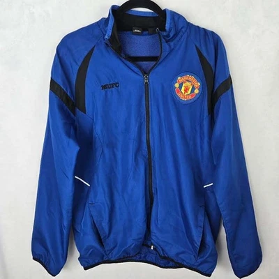 Chaqueta cortavientos Manchester United para hombre S cremallera completa fútbol fútbol pista MANU Foto 1 de 4