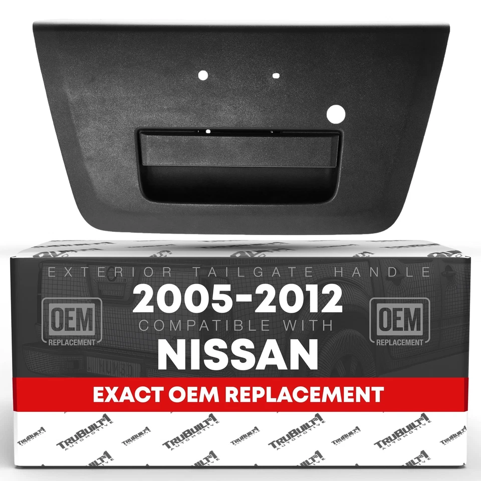 Punho da tampa da caçamba para Nissan Frontier, Nissan NP300 com furo de fechadura - Imagem 1 de 4