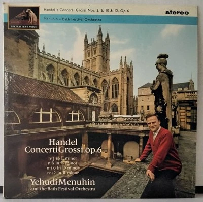 HMV ASD 598 HANDEL, MENUHIN CONCERTI GROSSI Nos. 3, 6, 10, 12 UK 1964 ED 1 LP - Image 1 of 3