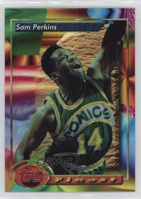 1993-94 Topps Finest Refractor Sam Perkins #186 - Image 1 of 2
