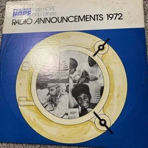 PROJECT HOPE radio announcements 1972 LP public service promo album - Picture 1 of 5