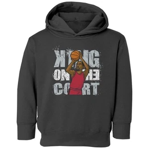 Durant King On The Court Tribute - Houston Fans Toddler Hooded Sweatshirt - Picture 1 of 3