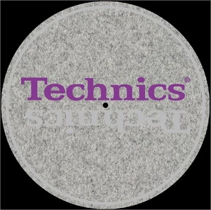 Technics 12" Inch Mirror Speed Mat Slip Mat 1 Pair (2 Slipmats) 2mm Grey New - Picture 1 of 1