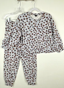 Ann Taylor Lounge-Set blau Leopardenmuster – Damengröße M – 100 % Baumwolle - Bild 1 von 18