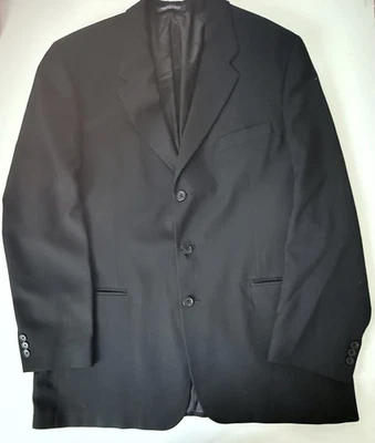 Blazer Jean-Paul Germain Para Hombres 46 Alto Negro Lana Traje Chaqueta Abrigo Deportivo Foto 1 de 4