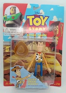 Figura de acción Woody de dibujo rápido de Disney Toy Story Think Way Toys 1995 - ¡En paquete! - Imagen 1 de 9