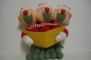 Juguete de peluche Toy Network vintage vacaciones Navidad triple villancicos - Imagen 1 de 24