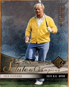 Auténtico saludo de golf Upper Deck SP 2004 a los campeones Jack Nicklaus 1837/1972 - Imagen 1 de 2