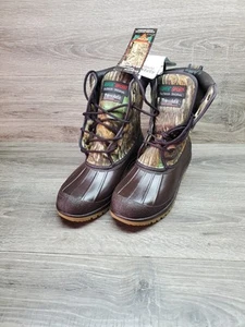 Mens Duck Hunting Water Snow Mud Boots Size 10 Aspen Sport Real Tree Camo - Picture 1 of 9