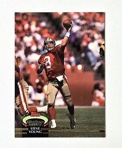 STEVE YOUNG- 1992 Topps Stadium Club Football Card # 366 - S. F. 49ers - Picture 1 of 2