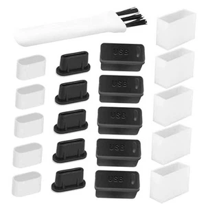 20PCS Anti Poussière Cache USB A USB C Port Câble Prises Bouchons Silicone Doux Doux - Photo 1 sur 8
