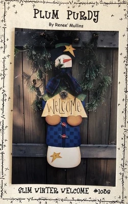 Vintage Tole Pattern Packet: Slim Winter Welcome by Renee Mullins - Image 1 of 3