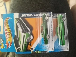 Hot Wheels ‘66 Ford 427 Fairlane Muscle Mania 2012 Lot Of 2 Different Cars - Picture 1 of 4