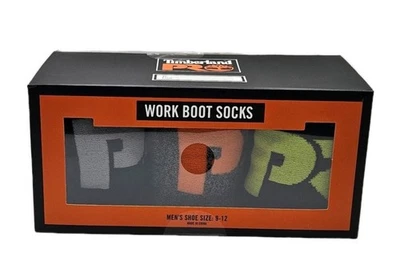 New Timberland Men’s Pro Work boot Socks 3 Pairs Size 9-12 - Image 1 of 4