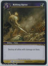 WORLD OF WARCRAFT WoW TCG M/NM Rare Ability #122/319 Killing Spree - Dark Portal
