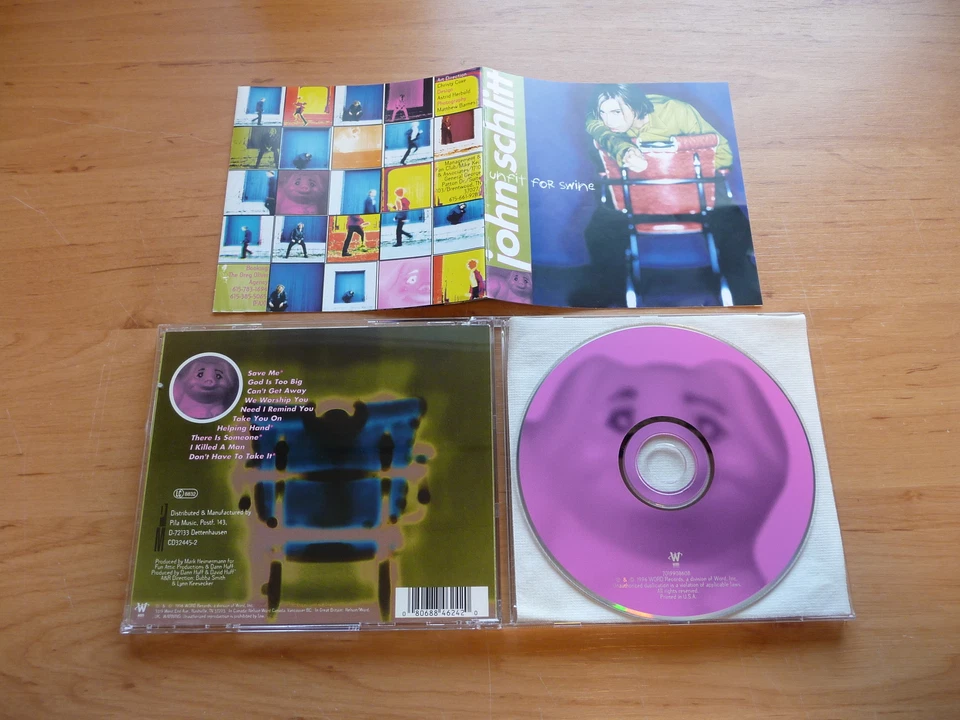 @ CD JOHN SCHLITT - UNFIT FOR SWINE / WORD RECORDS 1996 / MELODIC USA PETRA - Image 1 of 1