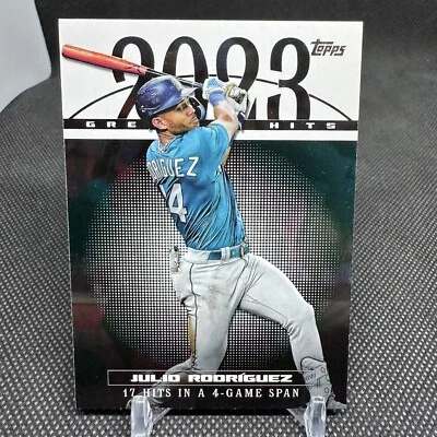 2024 Topps Series 1 Julio Rodriguez 2023 Greatest Hits 23GH-17 - SEA Mariners 🔥 - Image 1 of 2