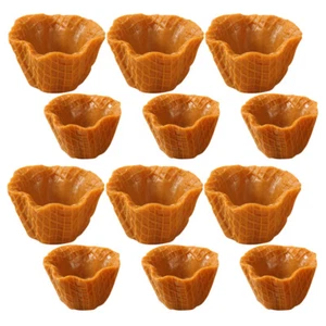 12 Pcs Simuliertes Kuchenhalterzubehör Mini-Eistüten Eiswaffel Aus Plastik - Bild 1 von 12