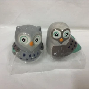 Boston Warehouse Artsy Owl Salt & Pepper Shaker Set BRAND NEW - Picture 1 of 6